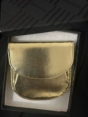 Cadaz vintage yet Mint new!   mini gold coin purse. Italy. Rare/Beauty/Adorbs